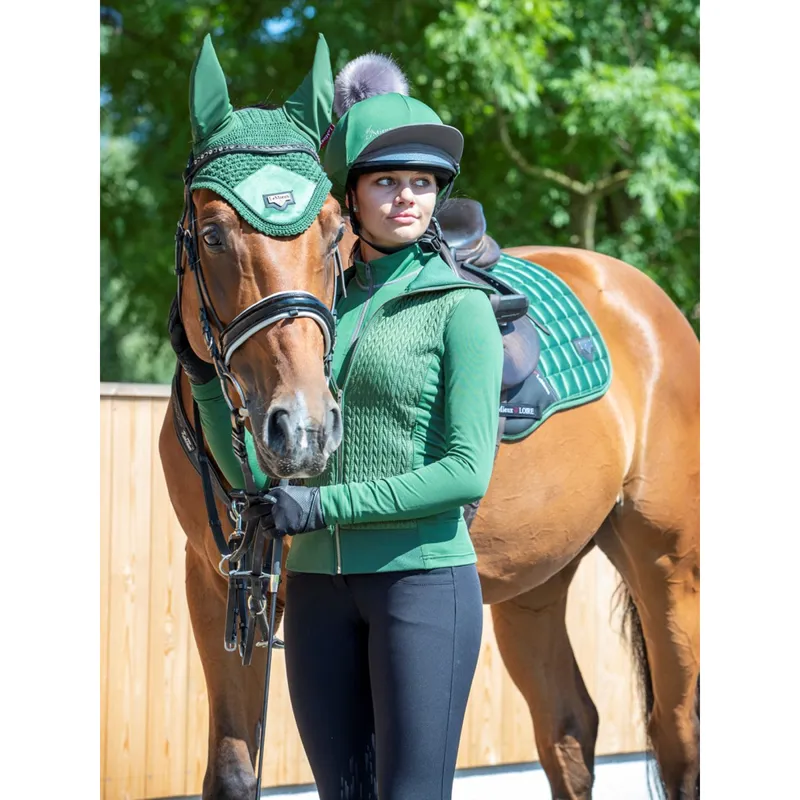 LeMieux Loire Memory Close Contact Square - Hunter Green-1